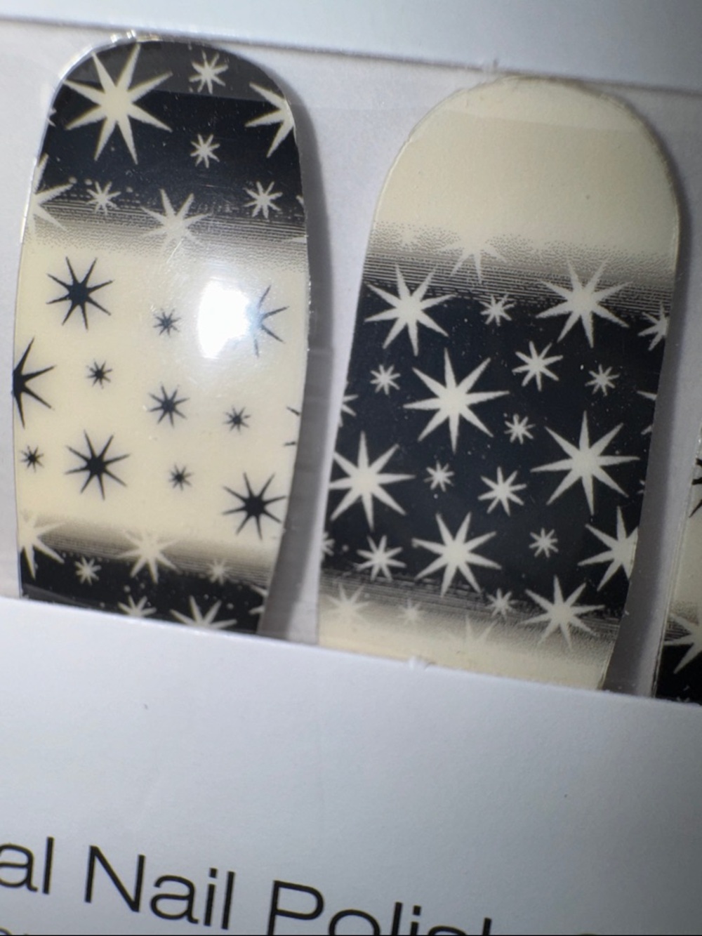 Color Street Nail Strips - “Better Safe Than Starry” Clear Overlay Design FDL068